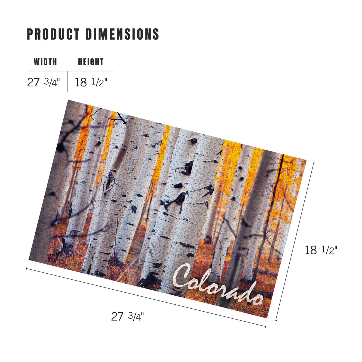 Colorado Aspen Trees 1000 Piece Puzzle