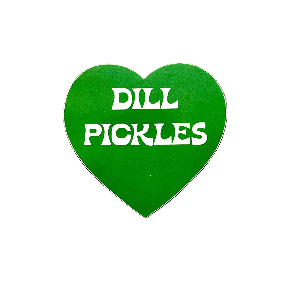 Dill Pickles Heart Sticker