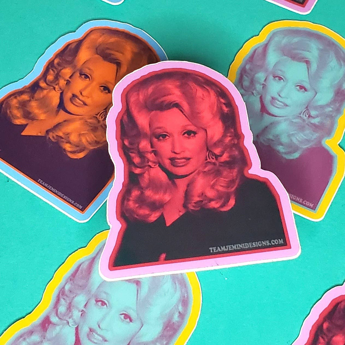 Multi Colored Dolly Sticker
