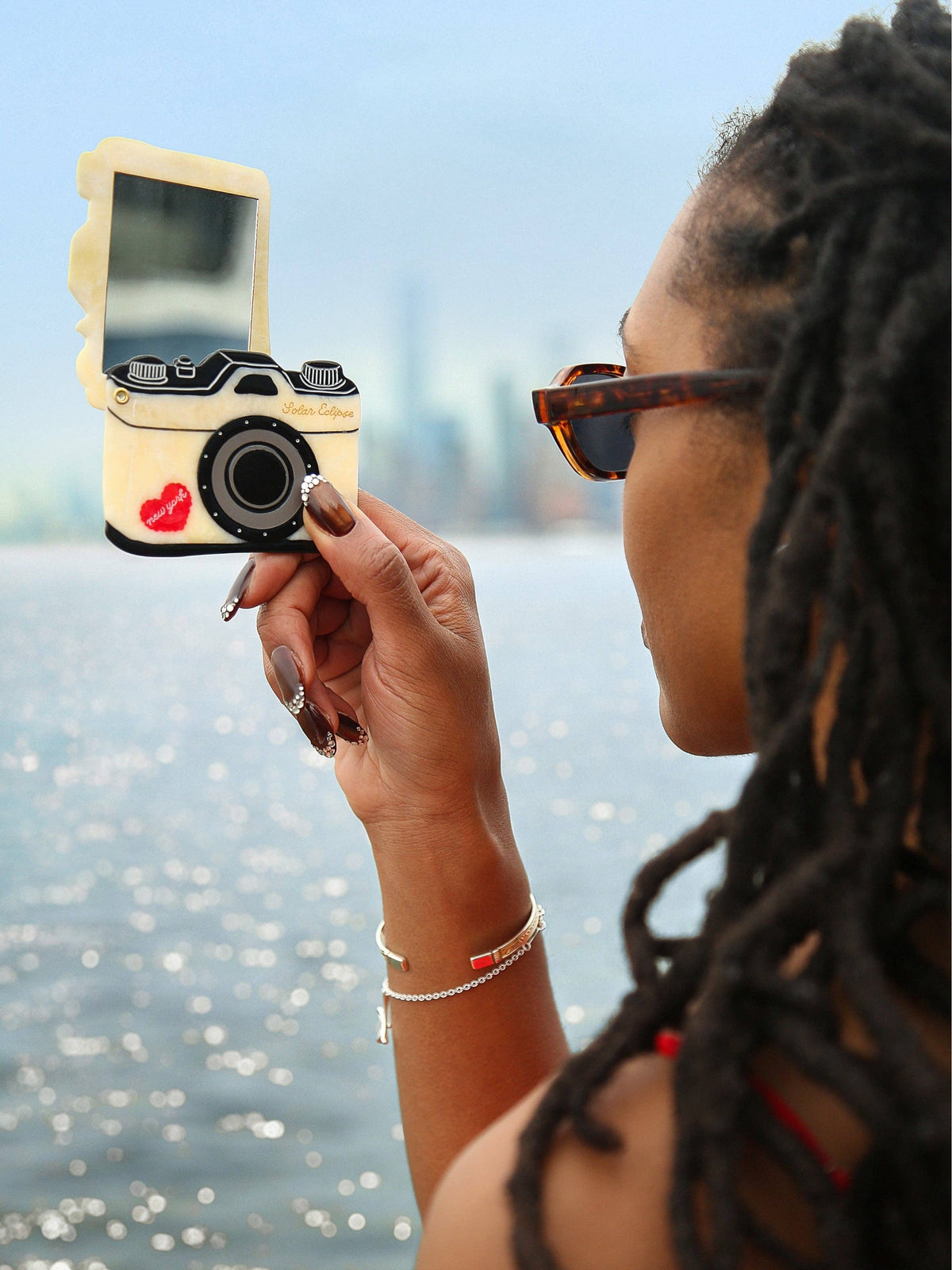Vintage Camera Compact Mirror