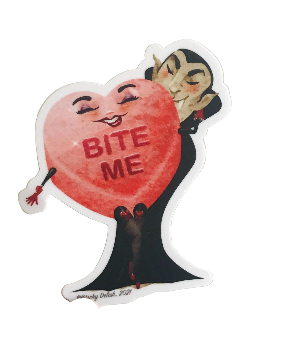 BITE ME Vinyl Sticker