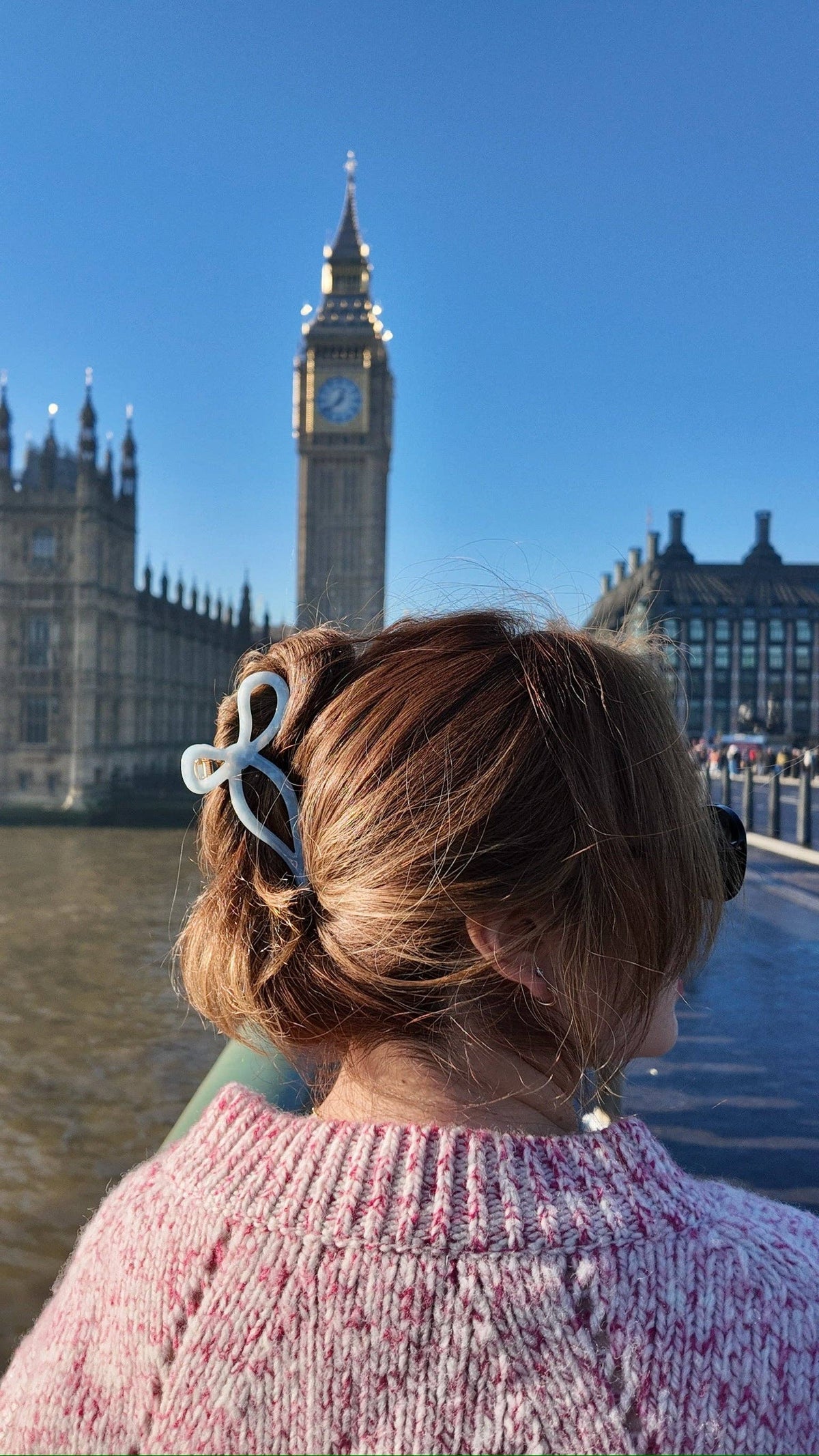 Ballet Bow Acetate Claw Clip