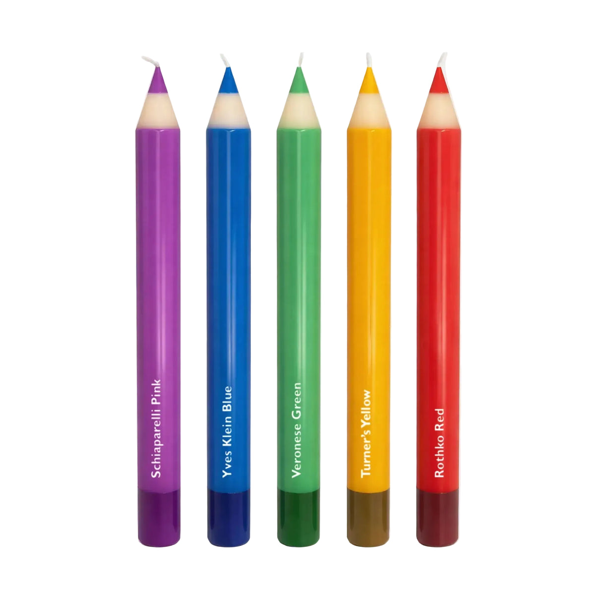 Pencil Taper Candles – Multicolor (5 pack)