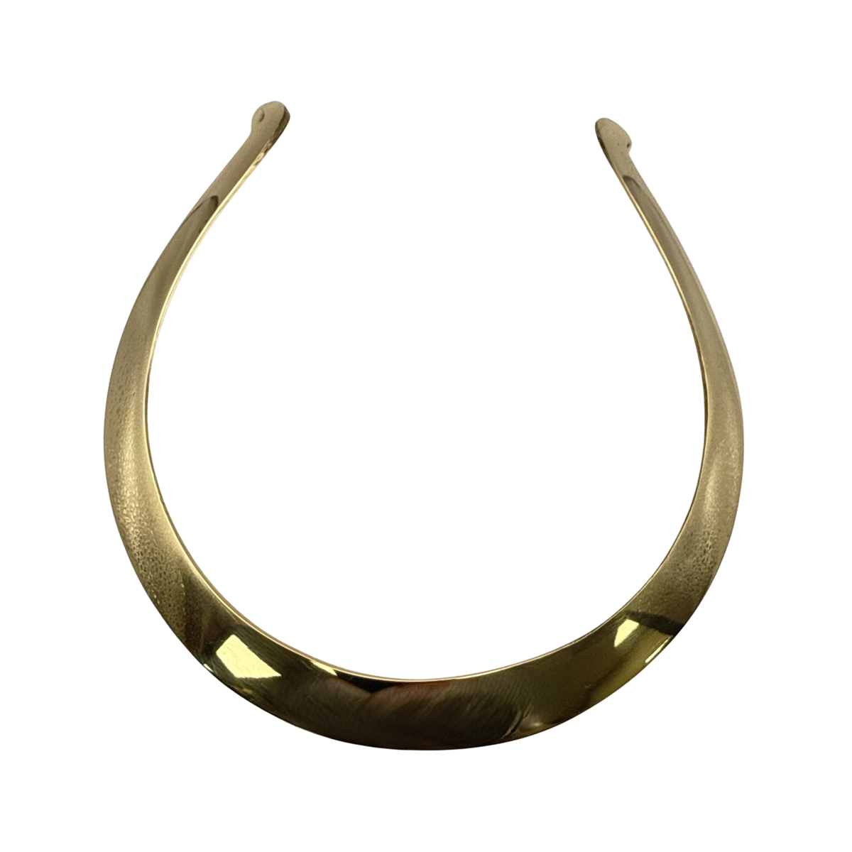 Boho Brass Necklace Collar Choker Neckplate