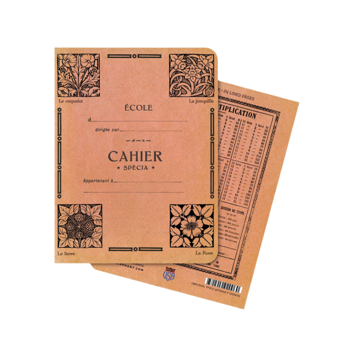 Four Flowers – French Notebook