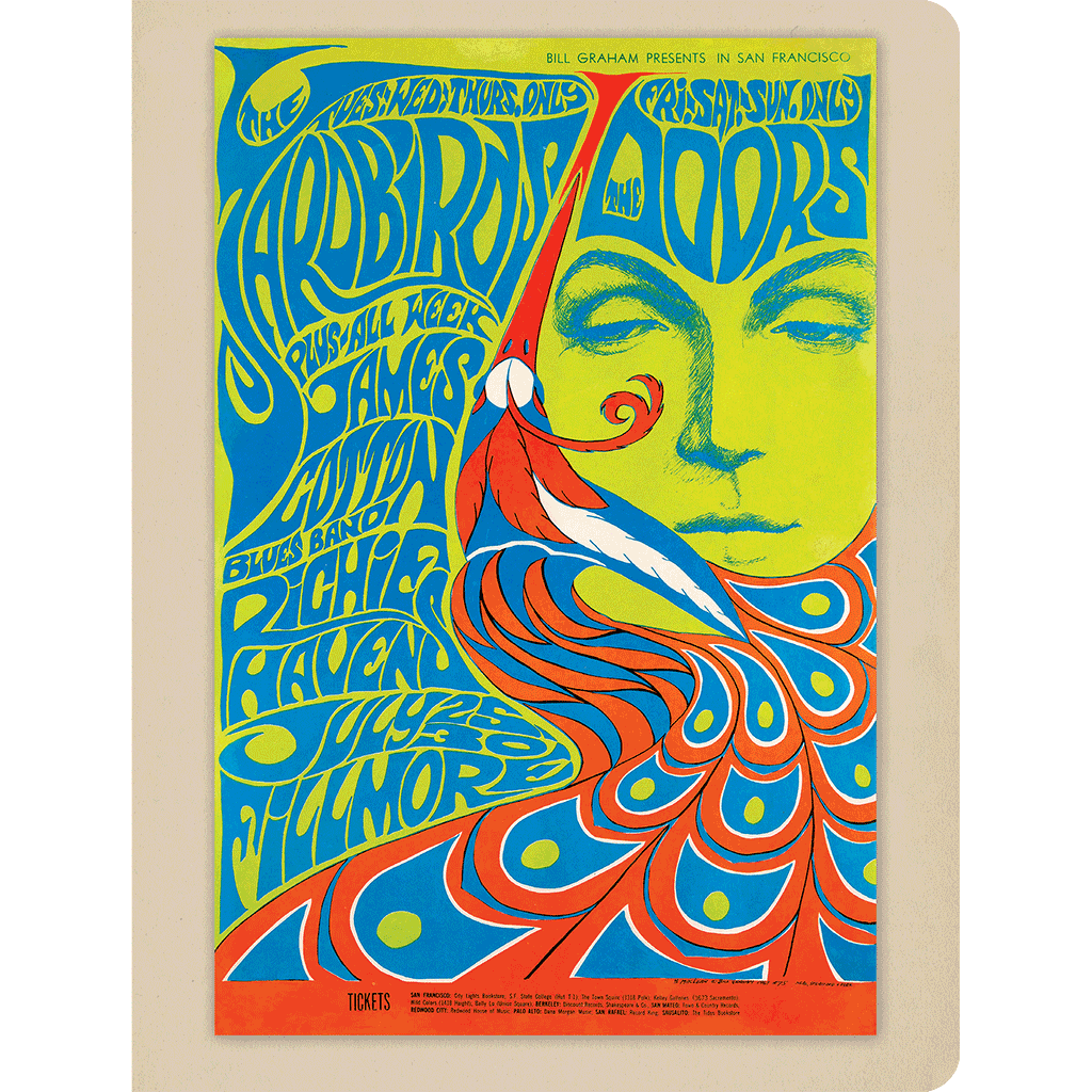 Fillmore Peacock - Psychedelic Posters Notebook