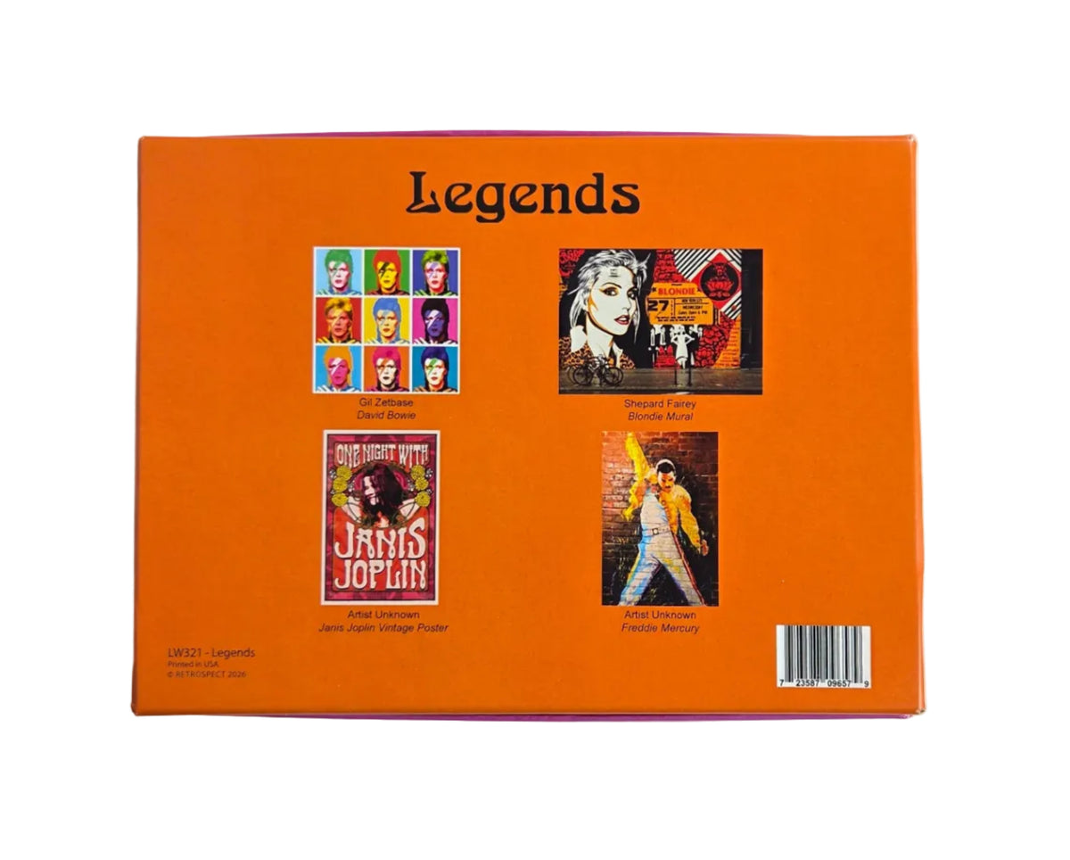 Legends of Rock and Roll Notecard Set