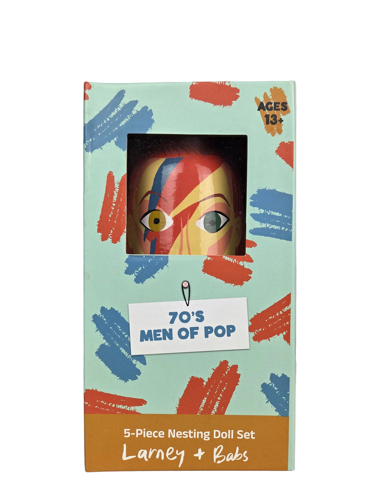 70s Men of Pop Wooden Nesting Doll Set