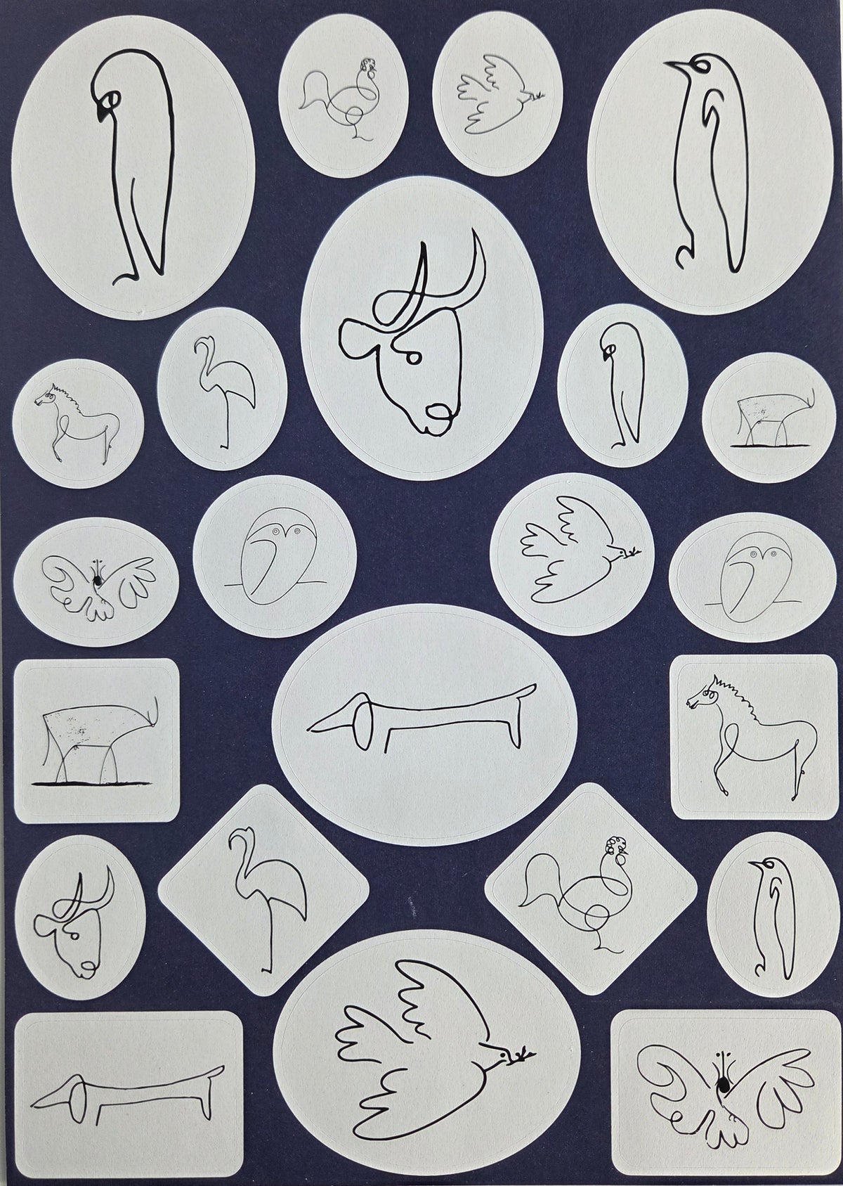 Set of 23 Pablo Picasso Stickers