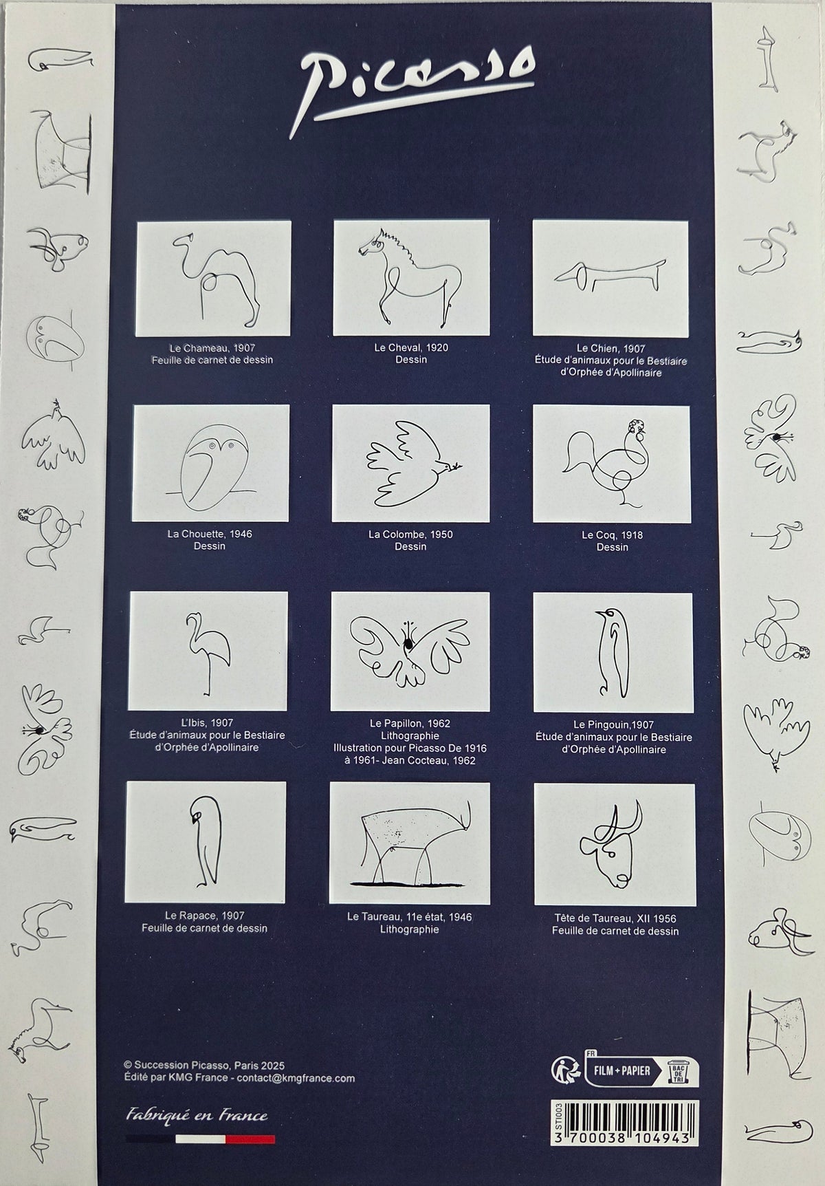 Set of 23 Pablo Picasso Stickers