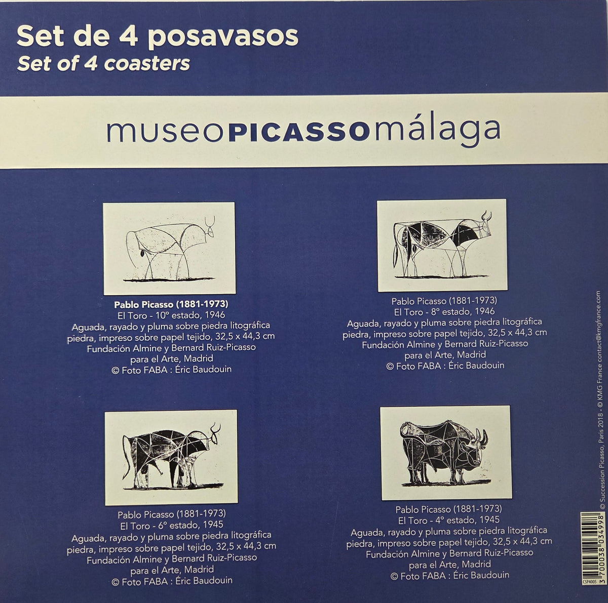 The Metamorphoses of the Bull, Pablo Picasso Coasters