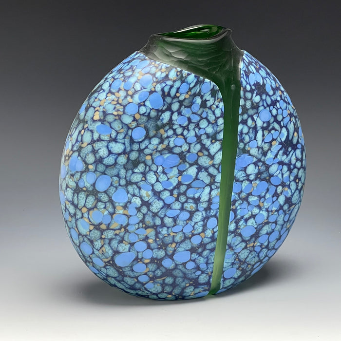 Cascade Vase (Blown Glass) in Blue