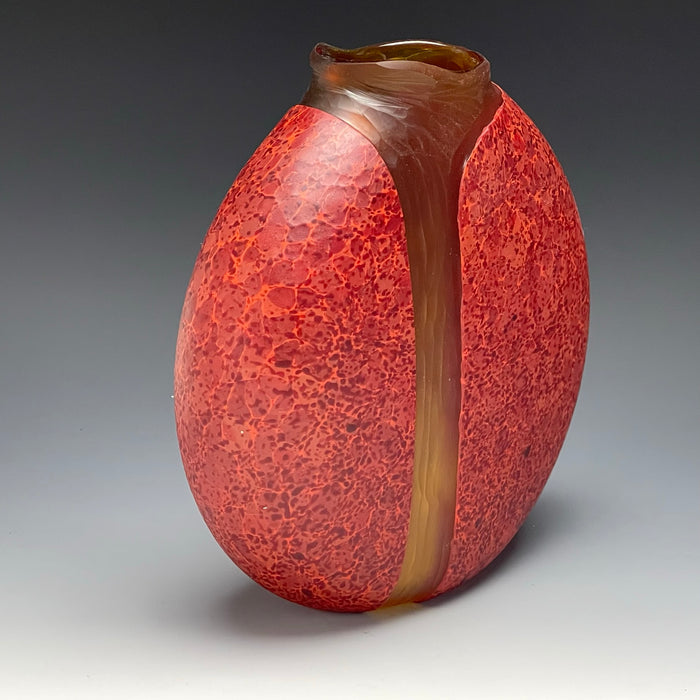 Cascade Vase (Blown Glass) in Red