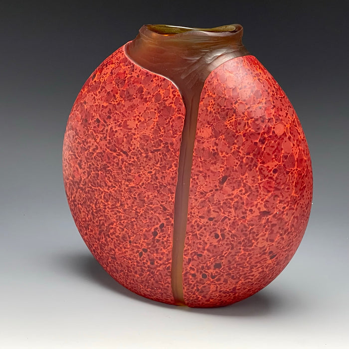 Cascade Vase (Blown Glass) in Red