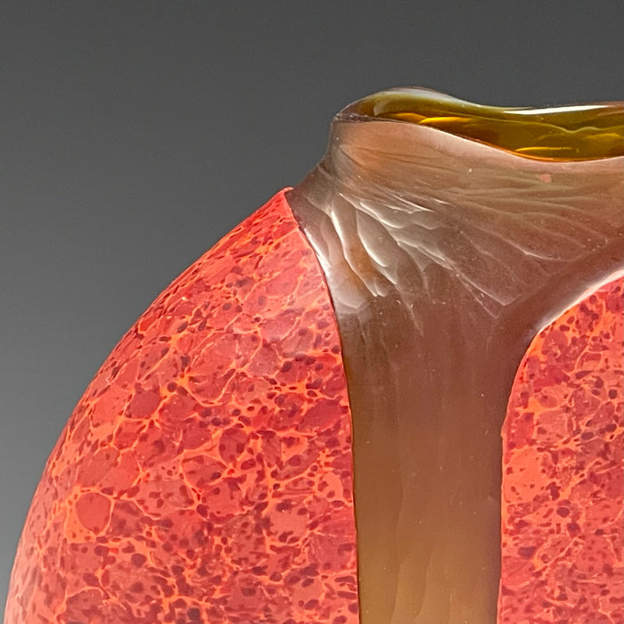 Cascade Vase (Blown Glass) in Red