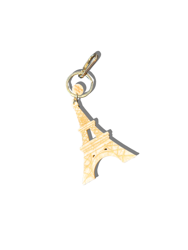 Hand-painted Eiffel Tower Bag Charm + Keychain