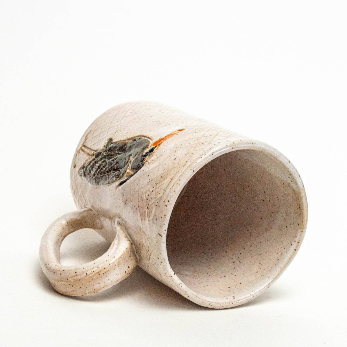 Blue Heron Stoneware Mug