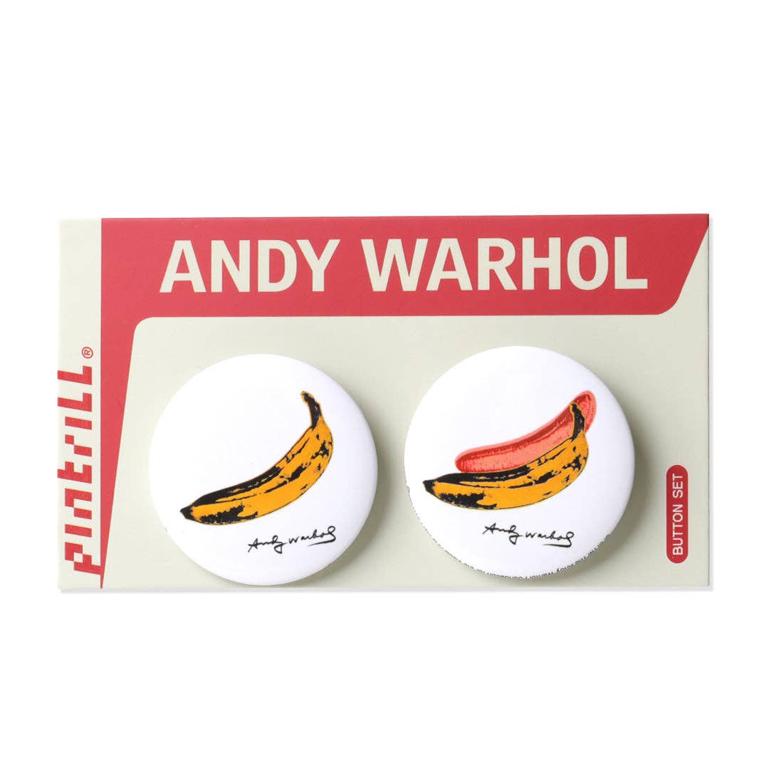 Warhol Bananas Button Set