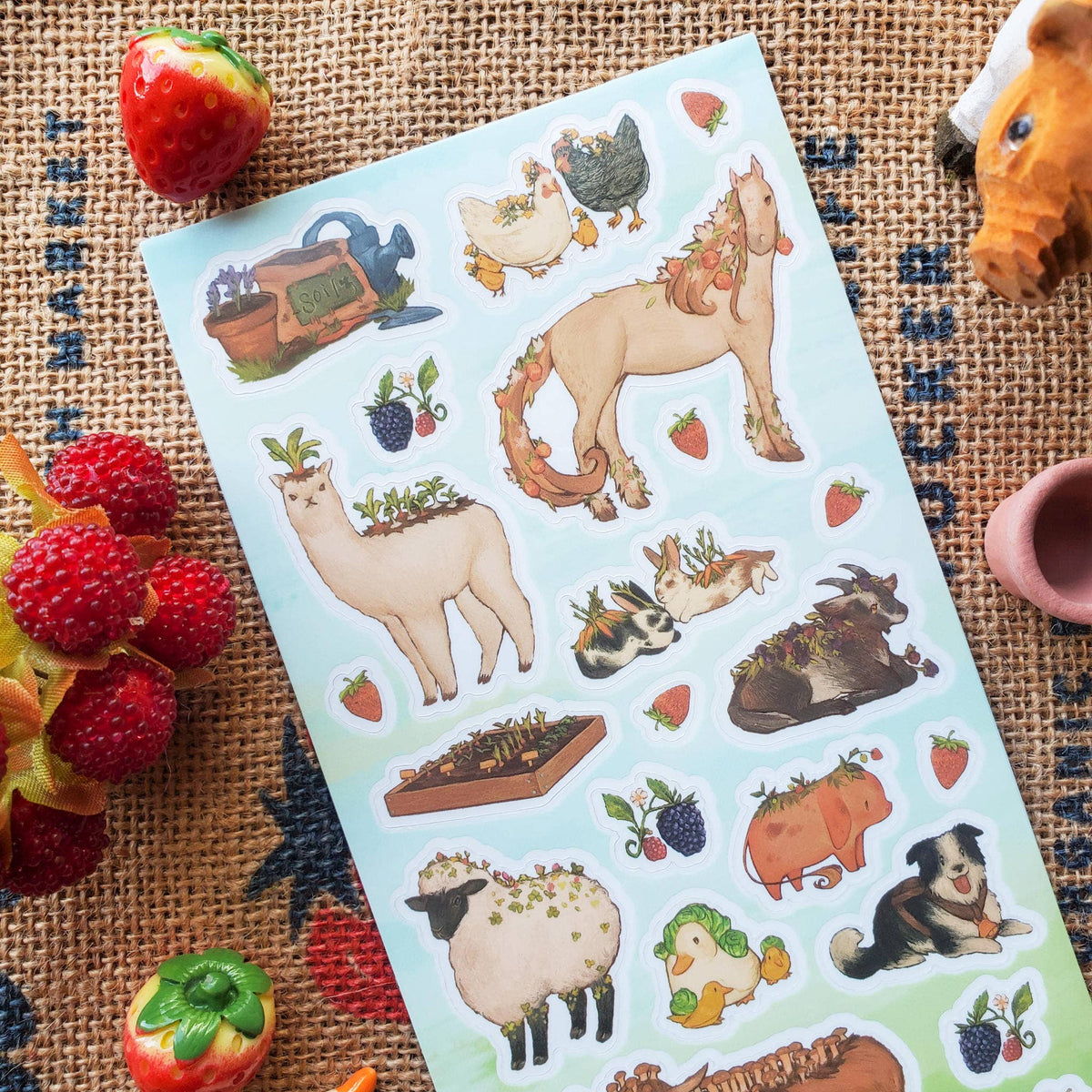 Fuzzy Farmers Sticker Sheet