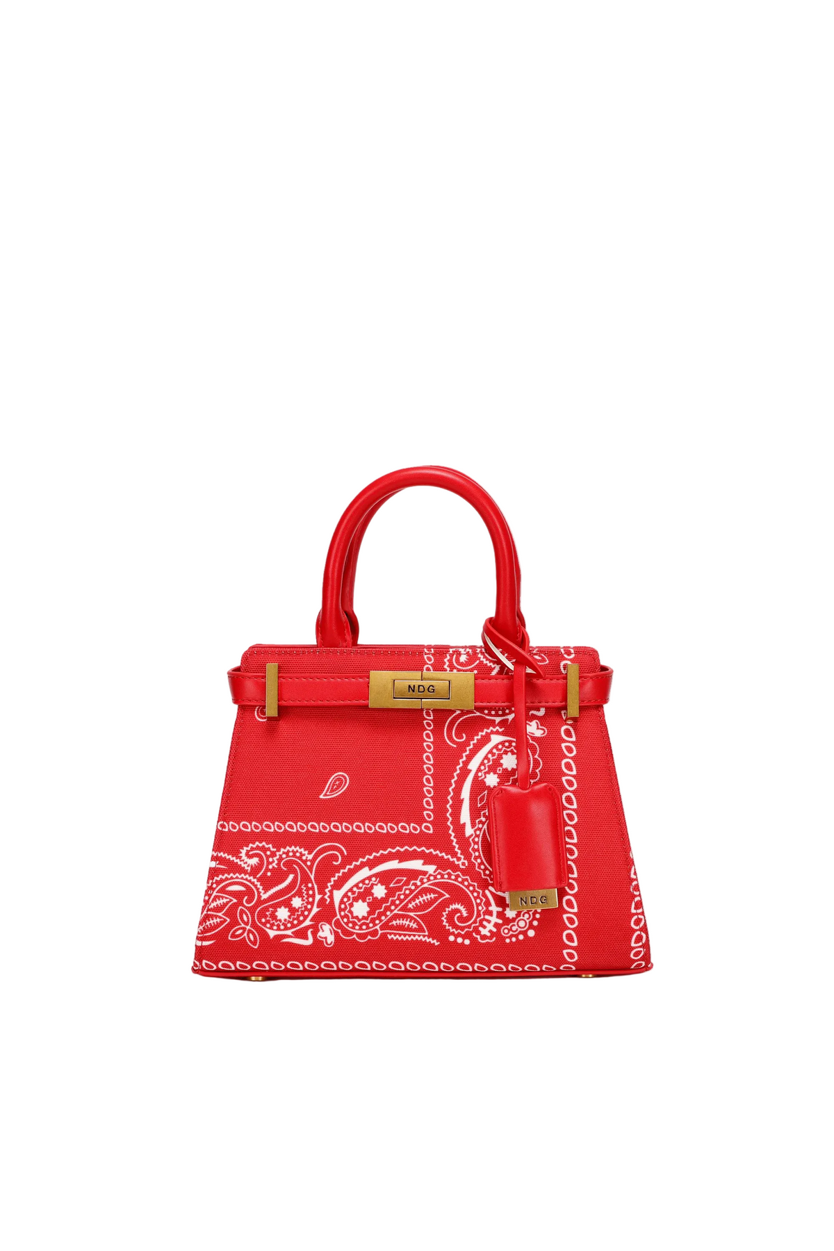 Jeanne 250MM Red Bandana Handbag