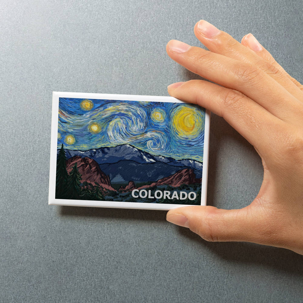 Colorado Starry Night & Mountain Magnet