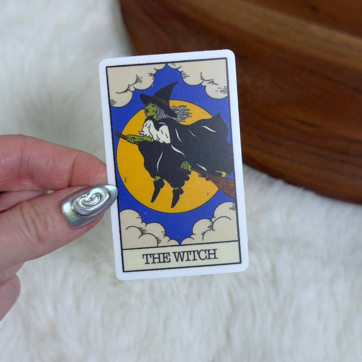 The Witch Tarot Card Halloween Sticker