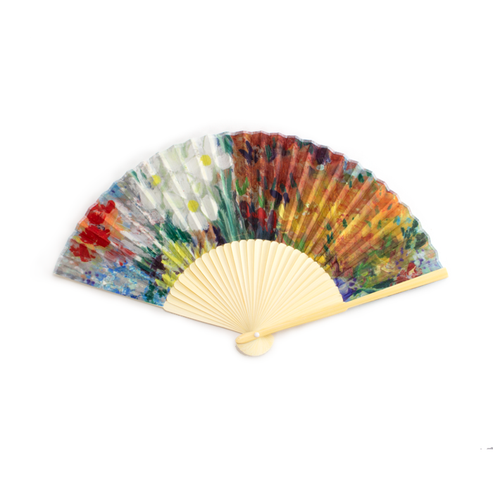 Vincent van Gogh, Flowers in a Blue Vase Bamboo Hand Fan