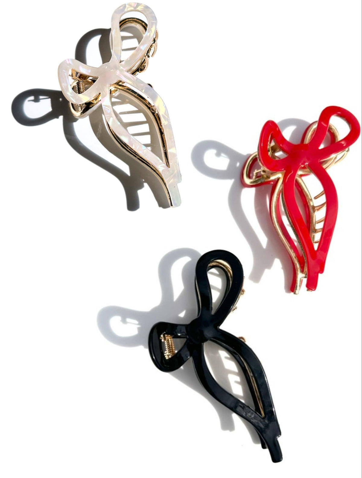 Ballet Bow Acetate Claw Clip