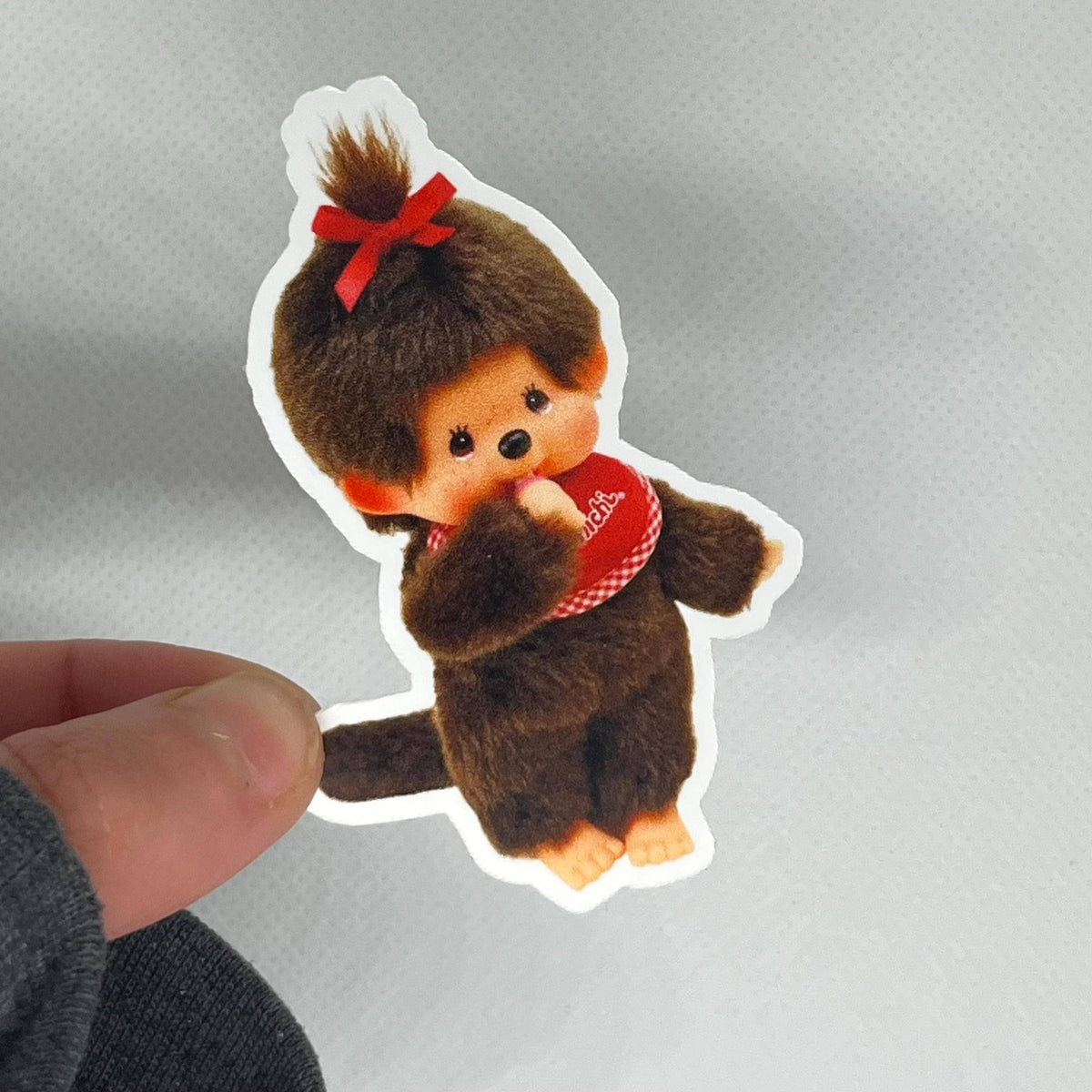 Monchichi Doll Kiss-Cut Waterproof Sticker