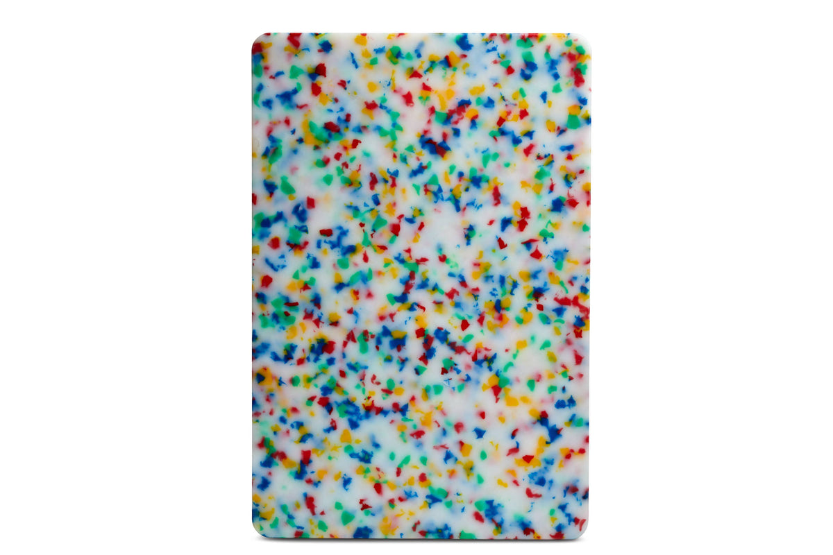 Recycled Plastic Cutting Board - Large Confetti