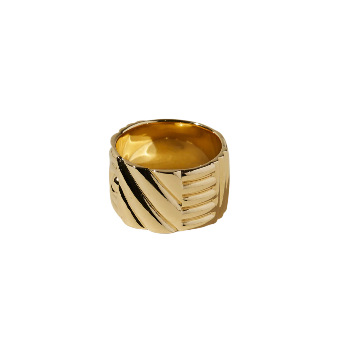 Chloe Gold Plated Brass Ring