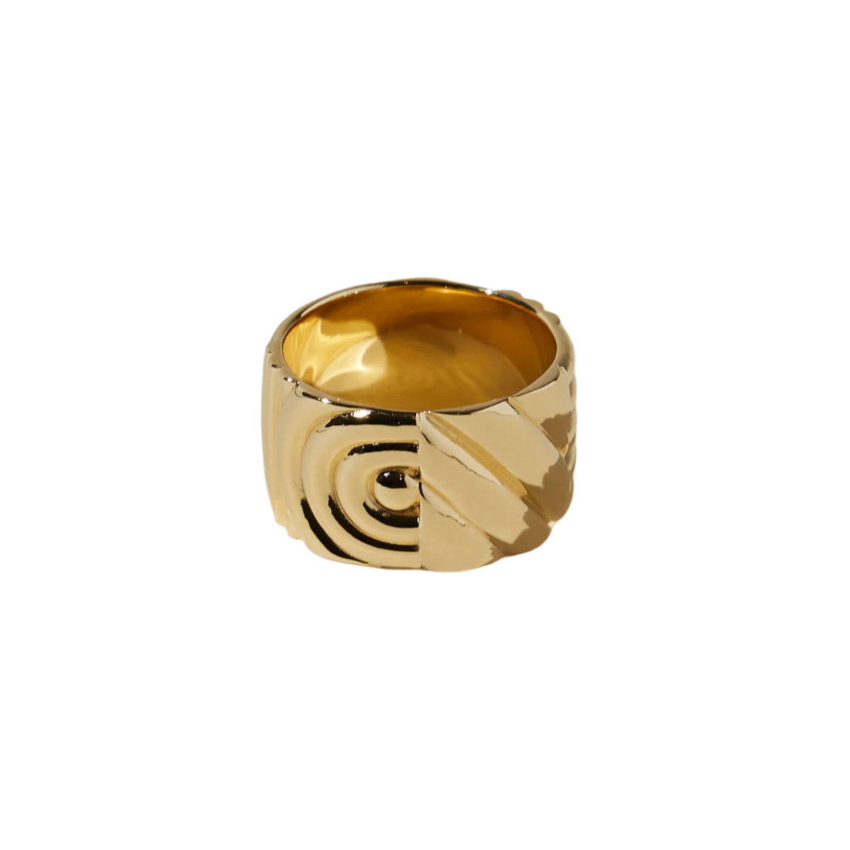 Chloe Gold Plated Brass Ring