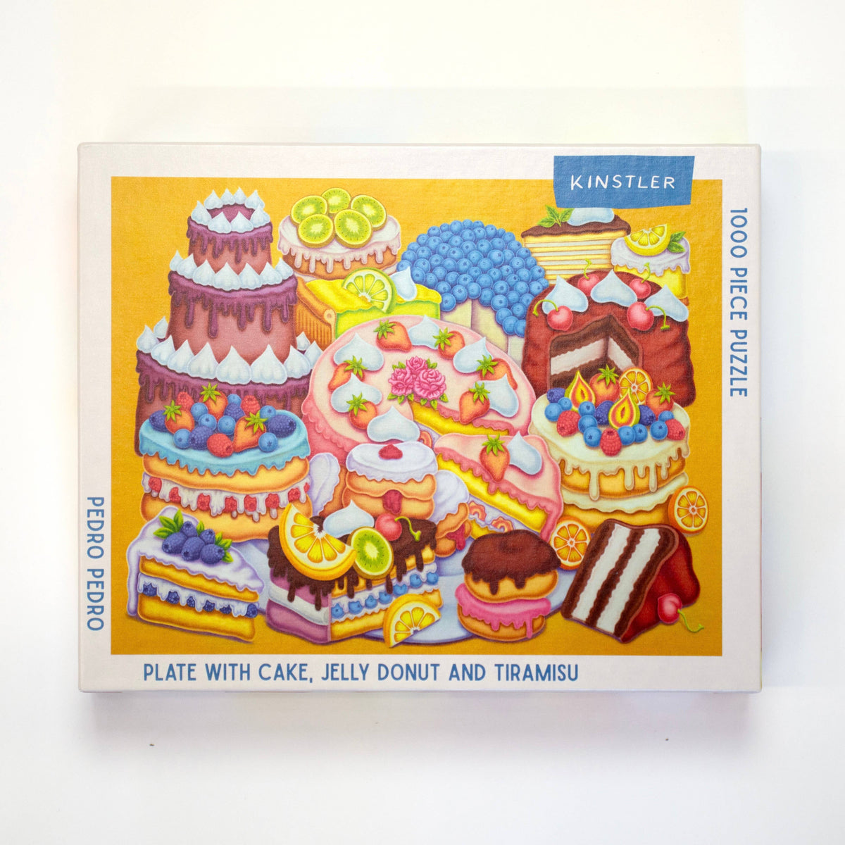 Plate with Cake, Jelly Donut, and Tiramisu Puzzle