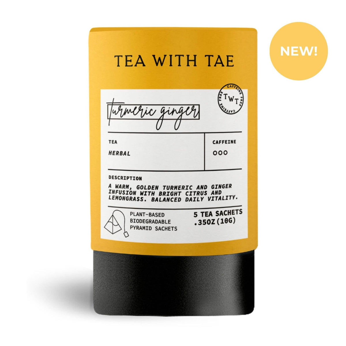 Turmeric Ginger Mini Tea Tube