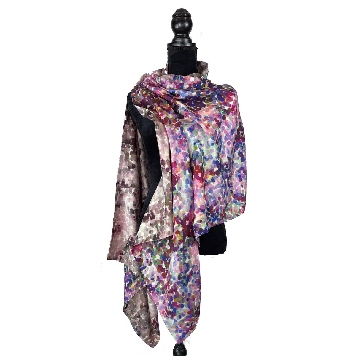 Silk Art Scarves Merino Silk Pissarro Light Pink