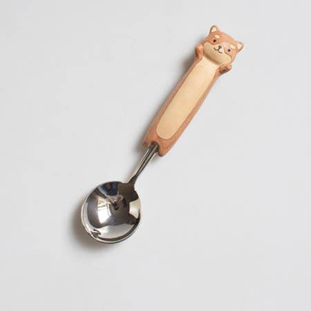 Hand-carved Shiba Spoon & Fork