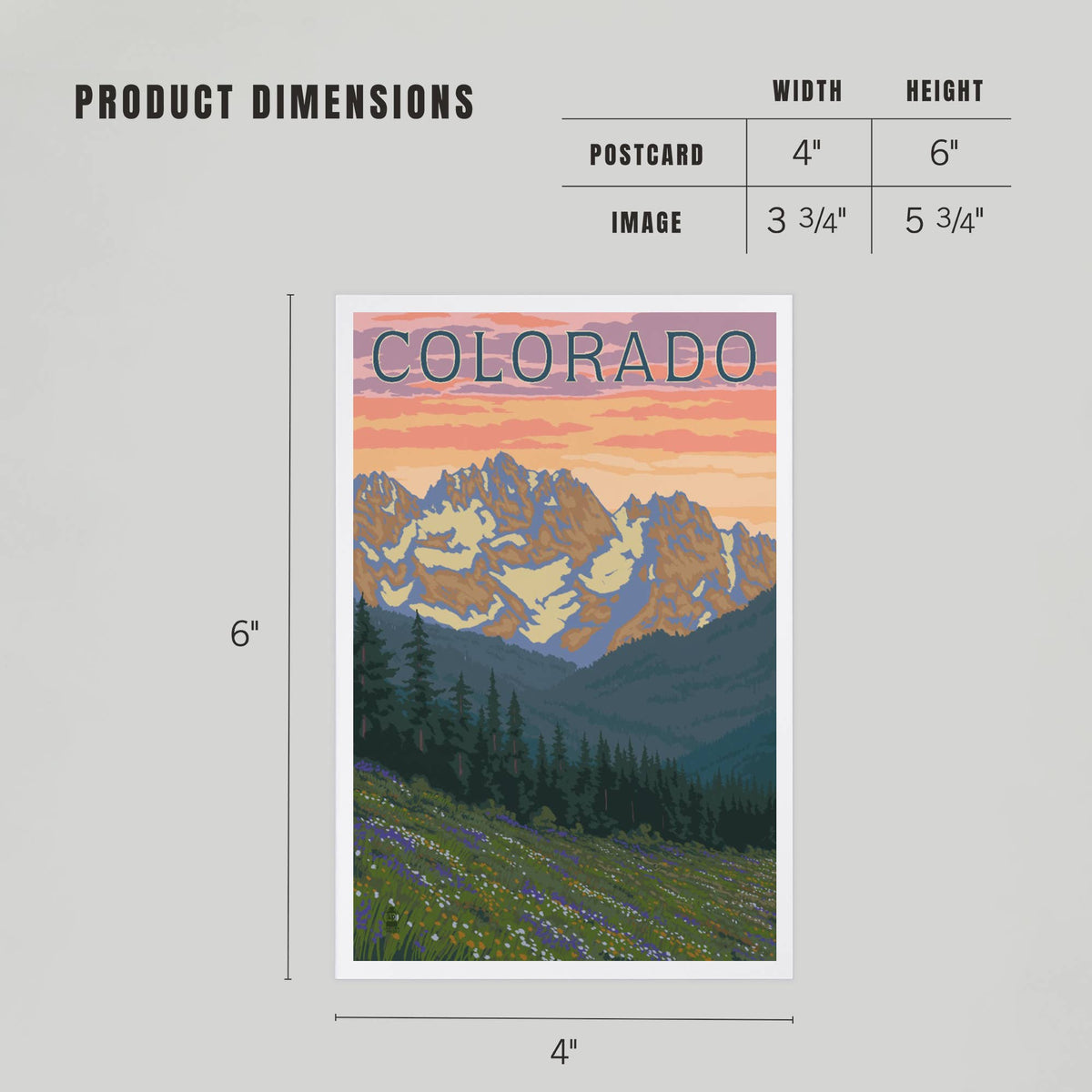 Colorado, Spring Flowers Postcards