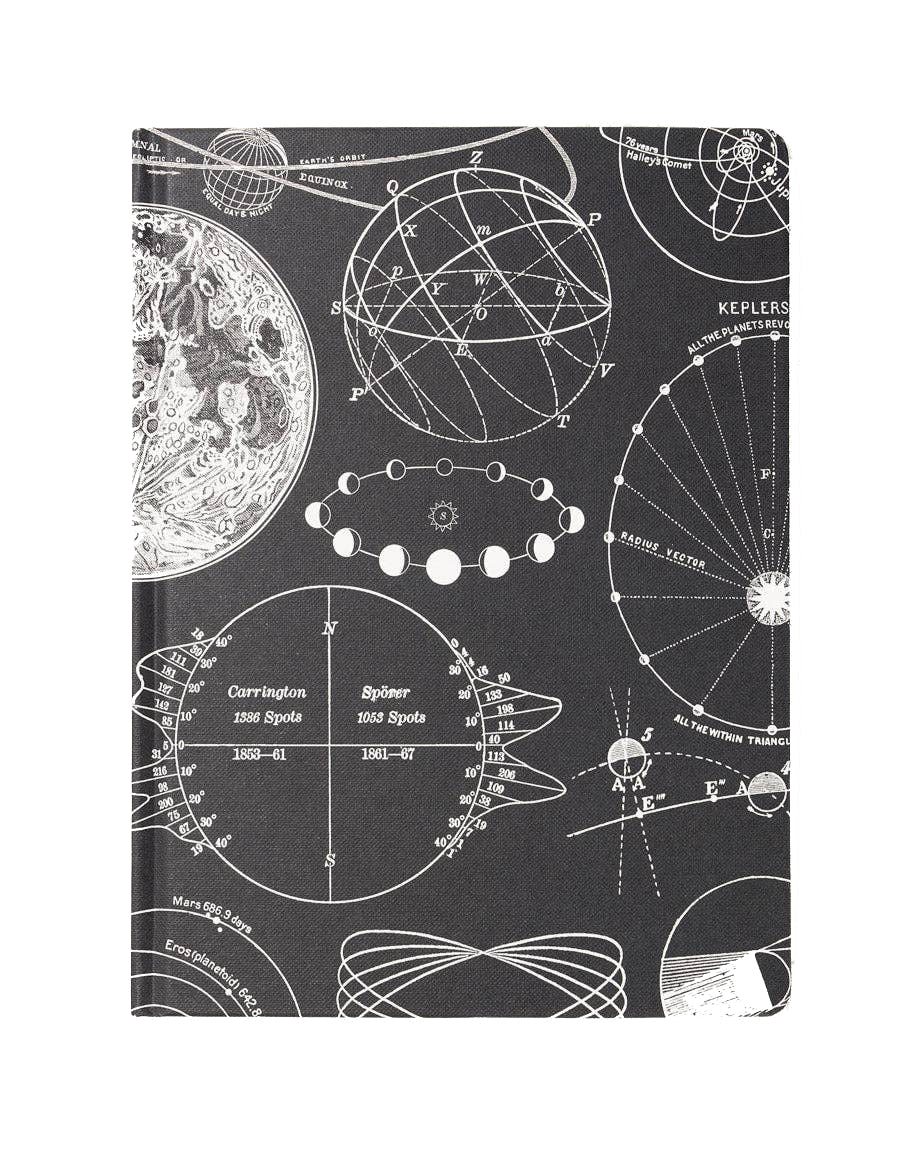 The Moon Hardcover Notebook - Lined/Grid