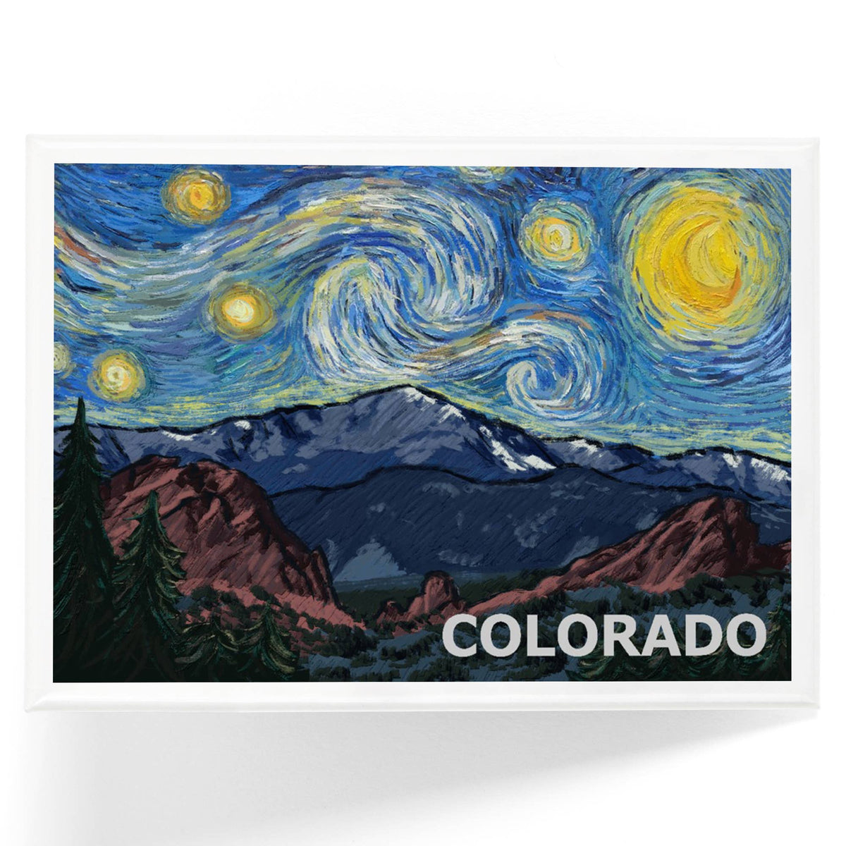 Colorado Starry Night & Mountain Magnet