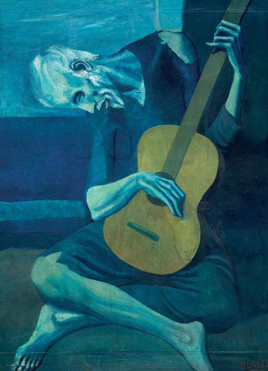 The Old Guitarist 1000 Piece Puzzle