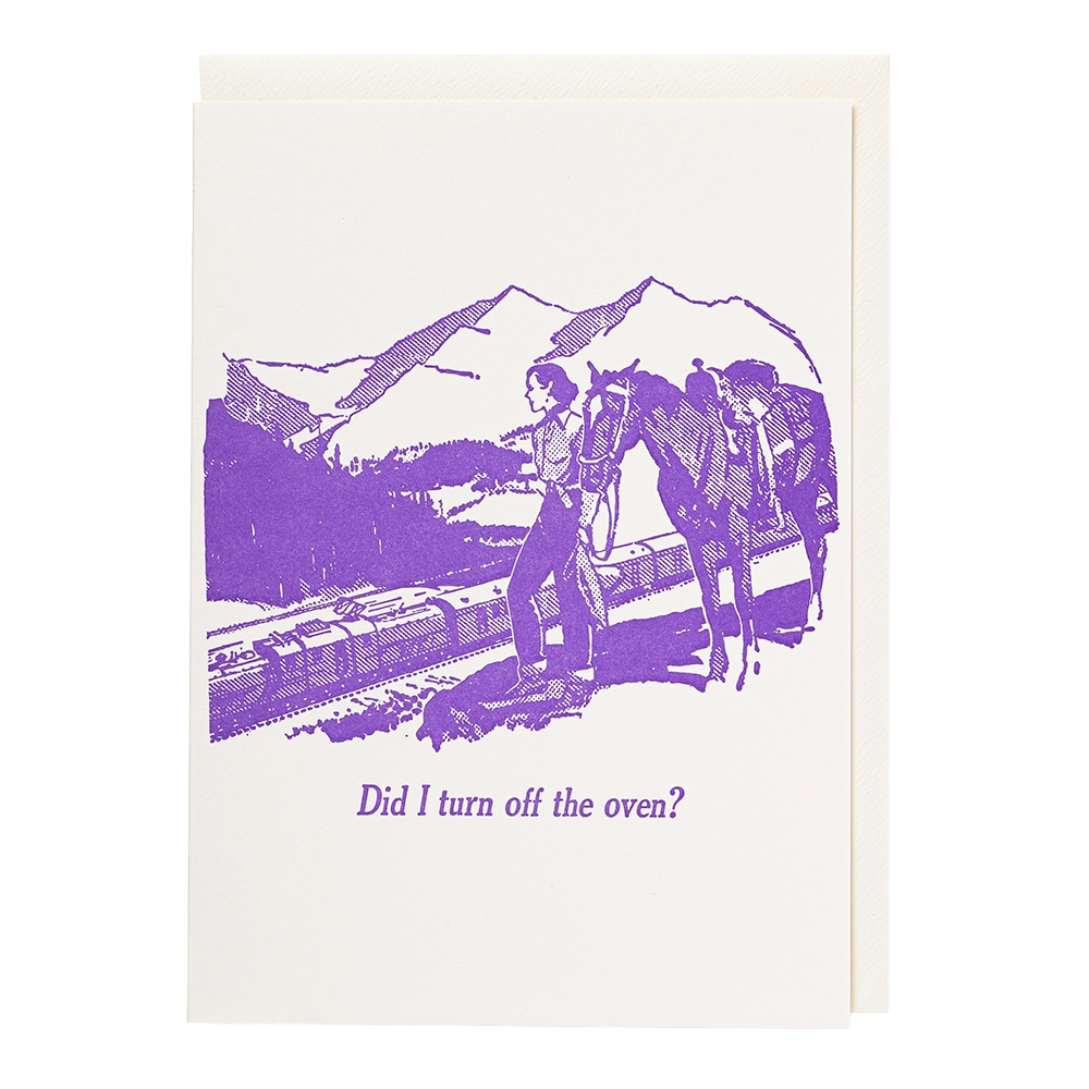 Did I Turn The Oven Off? Card
