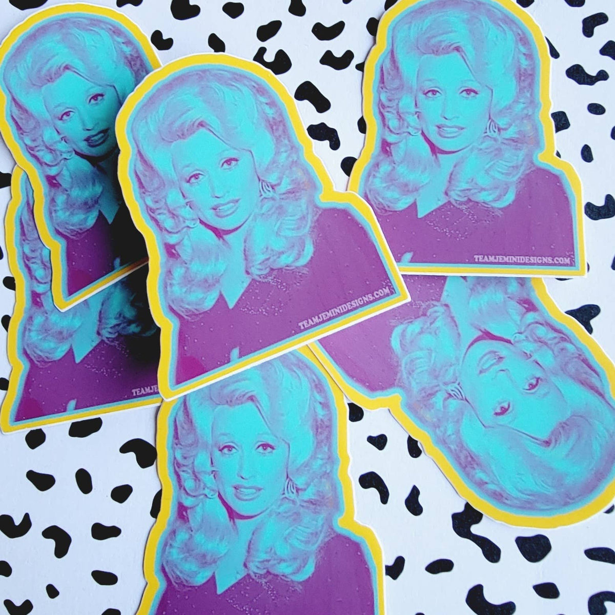 Multi Colored Dolly Sticker