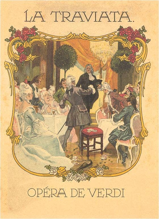 Poster for Opera La Traviata Sticker