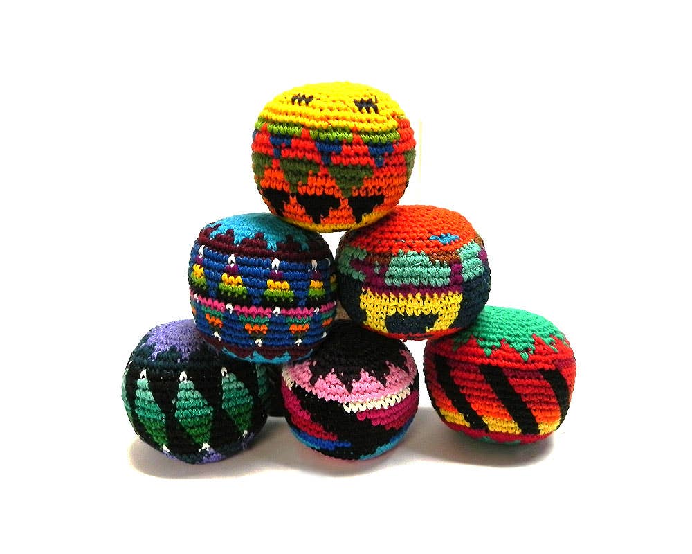 Multicolored Crochet Hacky Sack