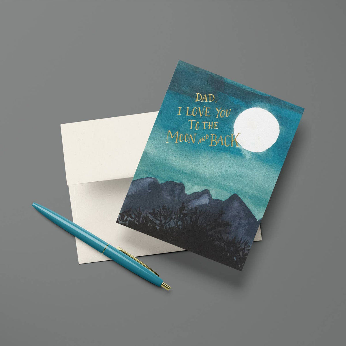 Moon Dad Greeting Card