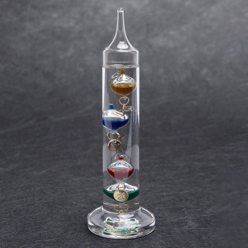 Galileo Thermometer Mini 6" Classic Weather Tool