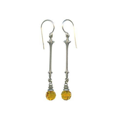 Opera Dangle Earrings in Topaz