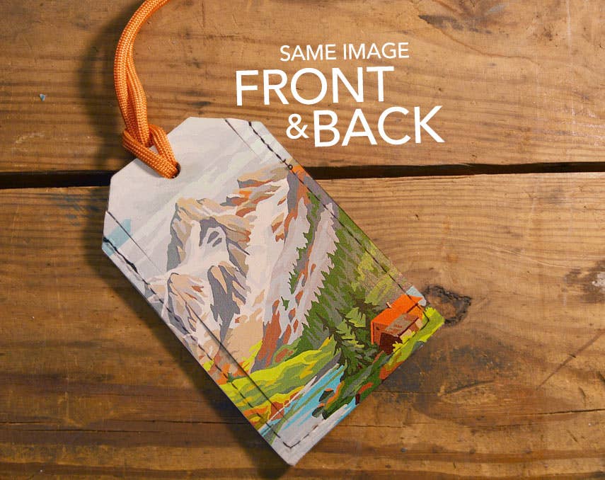 Flock - Leather Luggage Tag