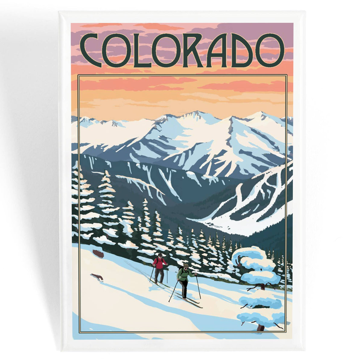 Colorado Winter Skiers Magnet