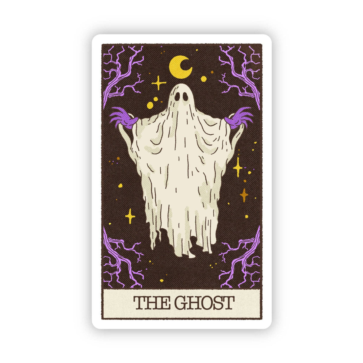 The Ghost Tarot Card Halloween Sticker